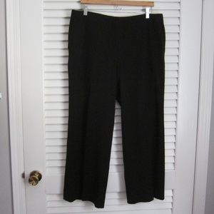 Chico's Black No Waist Waistless Straight Leg Trouser Pants sz 2.5